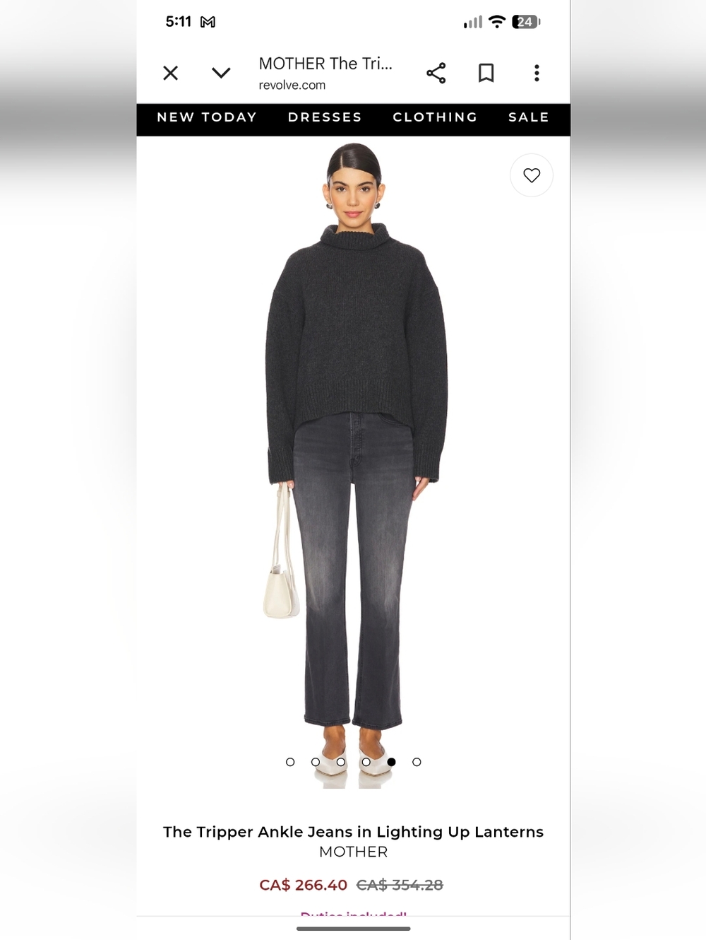 MOTHER Tripper Ankle Jeans